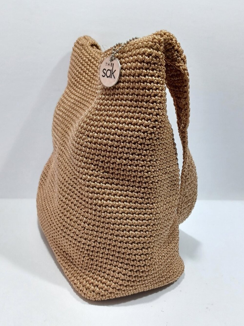 The Sak Crochet Elliot Lucca Tan Shoulder Bag Single Strap - Picture 2 of 12